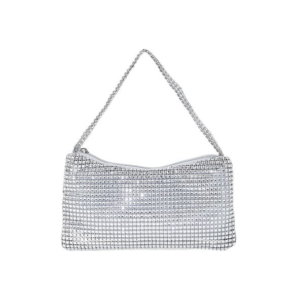 Rhinestone Sparkly Evening Clutch Purse Bags Underarm Handbags >:) - Picture 1 of 4